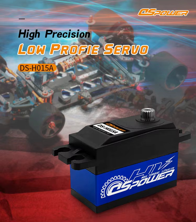 DSPOWER Digital Servo, Metall, 1:10, Schwarz - Bild 2