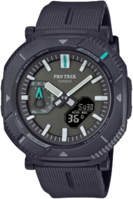 CASIO Armbanduhr Pro Trek, Solar, Analog-Digital, Kunststoff, Herren - Bild 1