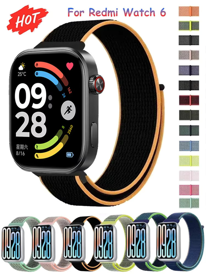 Xiaomi Uhrenarmband Nylon, Schwarz, für Redmi Watch 4, 5, 6, Mi Band 8 Pro, 9 Pro - Bild 5