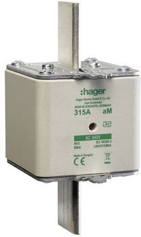 Hager NH-Sicherung LNH3315M6A 315A 3er-Set in Weiß - Bild 1