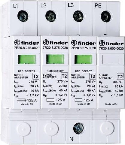 Finder 7P.24.8.275.K110 Überspannungsableiter in Weiß - Bild 1