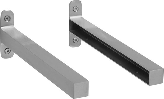Mömax Wandhalter aus Aluminium in Silber, nickelbeschichtet - Bild 1