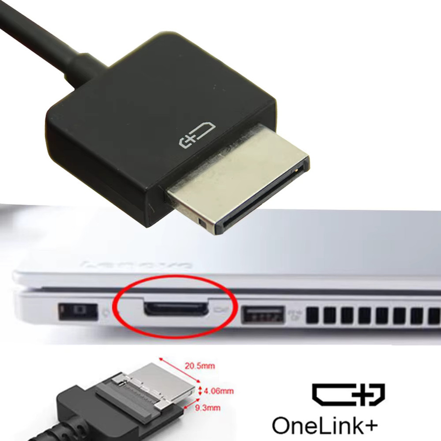 Lenovo ThinkPad OneLink+ auf RJ45-Adapter 4X90K06975 Schwarz - Bild 2