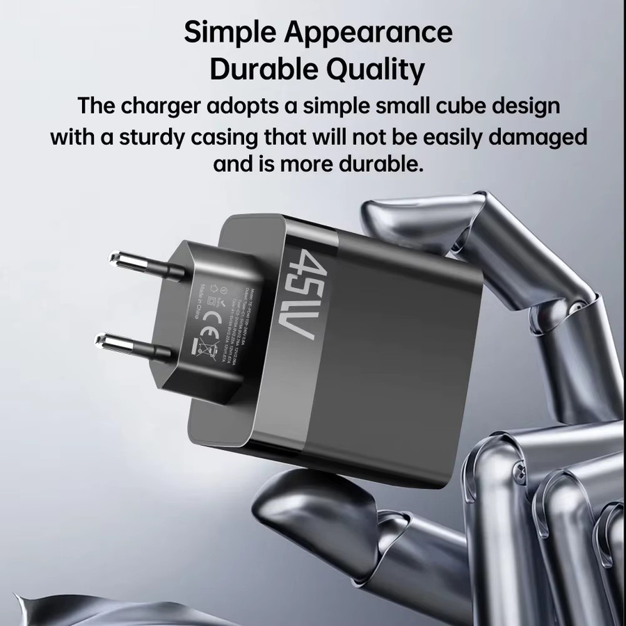 GUSEYEE 45W USB Wandladegerät mit 3 Ports, PD Schnellladegerät und QC 3.0 für iPhone, Xiaomi und Samsung - Bild 4