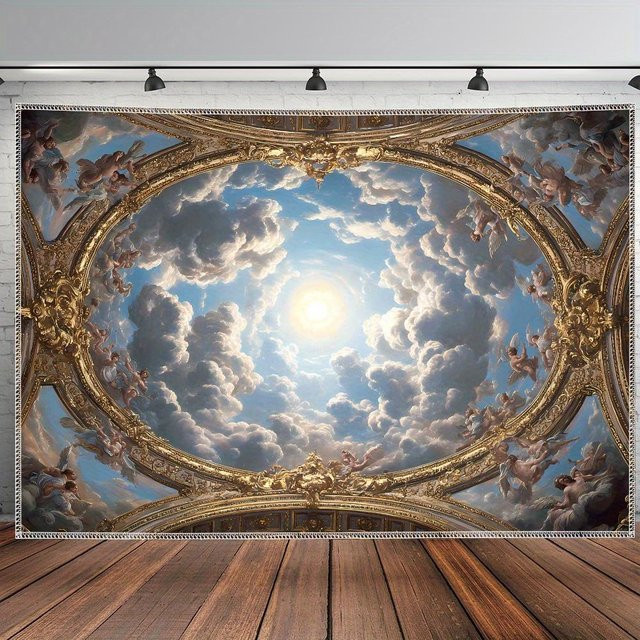Engel auf Wolken Wandteppich von JMG Household Supplies, Blau, B x H: 70 x 100 cm - Bild 1