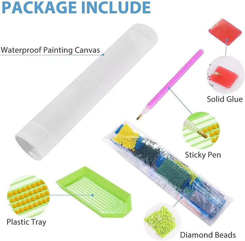 GATYZTORY DIY Diamantmalerei Set mit individuellem Foto als 5D Kreuzstich Mosaik Kit in Mehrfarbig mit runden Kristallen aus Kunststoff - Bild 3