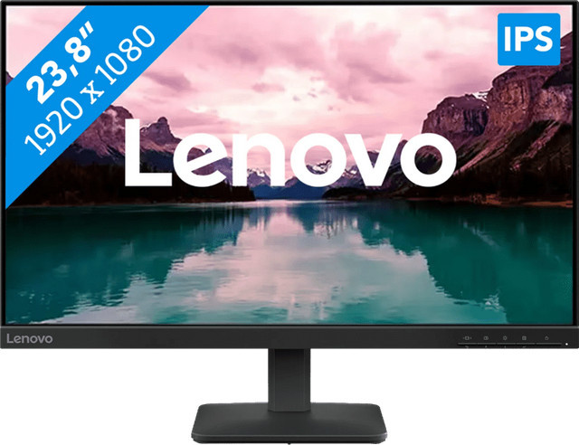 Lenovo L24-4e Monitor Full HD IPS Display HDMI Schwarz 24 Zoll - Bild 1