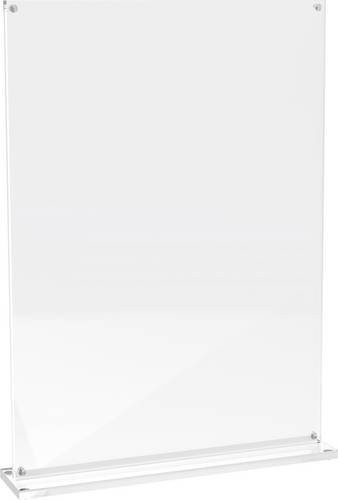 MAULvision Tischaufsteller T-Form für DIN A4, transparent - Bild 1