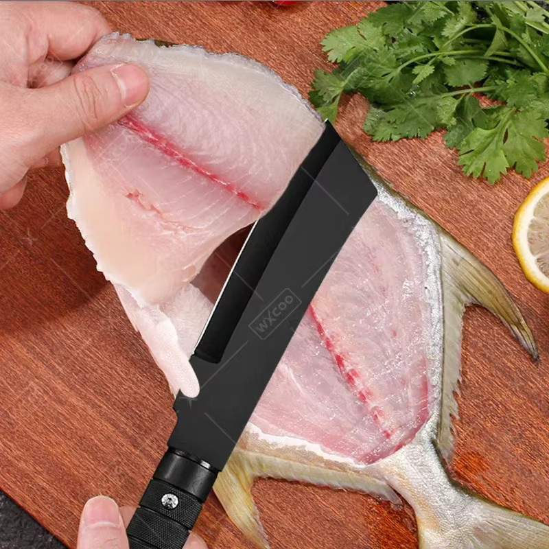 WXCOO Multifunktionales Ausbeinmesser und Küchenmesser aus geschmiedetem Stahl für Fleisch, Obst und Gemüse - Bild 2