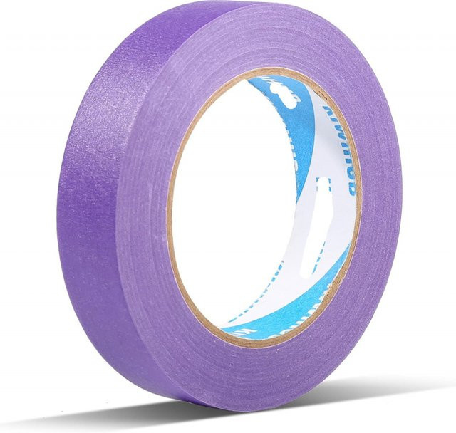 Lila Maler-Abdeckband mit mittlerer Klebkraft für Heimwerkerprojekte und Bastelarbeiten, Breite: 1,27 cm, Länge: 18,29 m - Bild 1