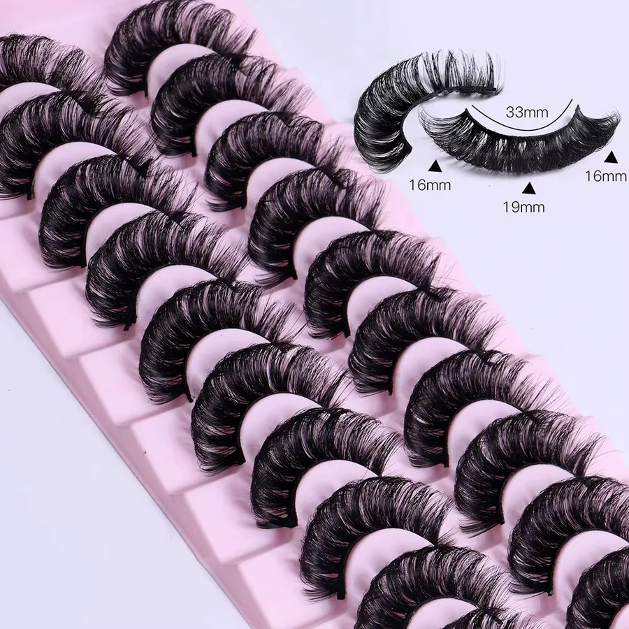 Russische Streifenwimpern DD Curl, 10 Paar, Black, Unisex - Bild 2