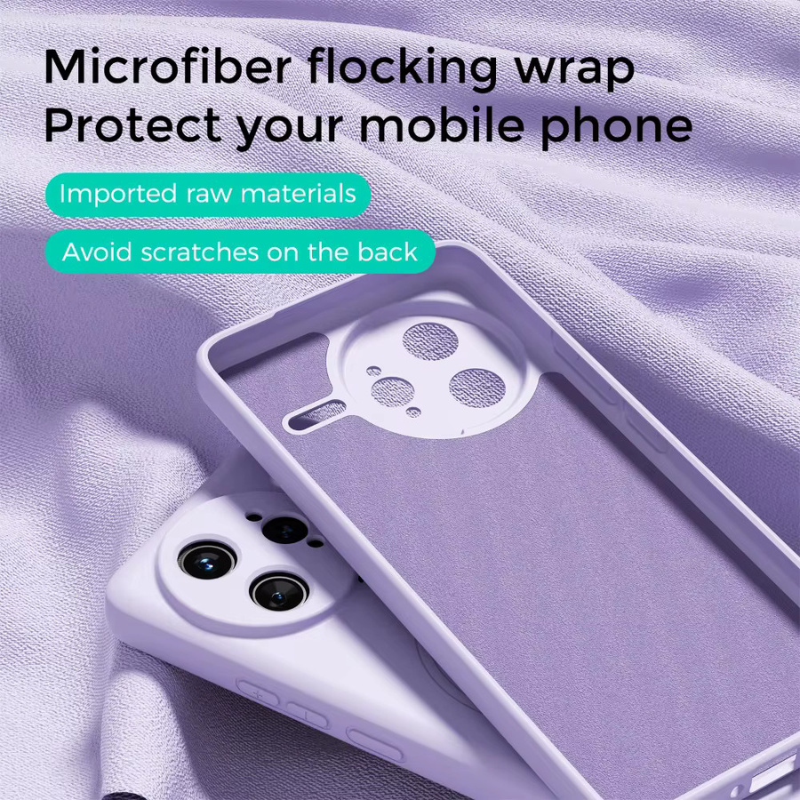 Magnetische Silikon Schutzhülle für POCO F7 Ultra, POCO F7 Pro, Redmi K80 Pro und Redmi K80 in Blau und Lila, hautfreundlich und stoßfest - Bild 2