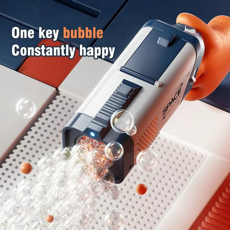 CONUSEA Automatische Seifenblasenpistole, Weltraum, Orange - Bild 2
