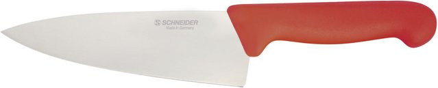Schneider Kochmesser mit Schutzhülle aus Edelstahl in Rot, Klingenlänge: 16 cm - Bild 1