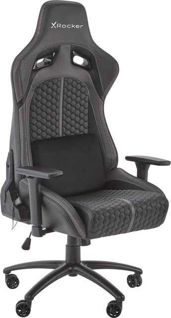 X Rocker Stinger RGB Gaming-Stuhl mit Neo Motion Beleuchtung in Schwarz und Multicolour aus Kunstleder - Bild 1