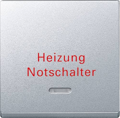 Merten Abdeckung Wechselschalter System M in Silber - Bild 1