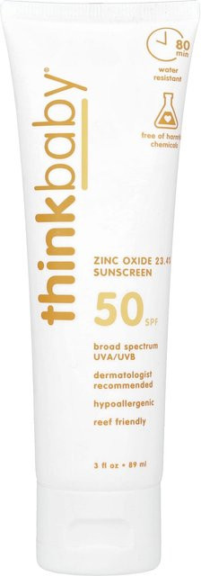 thinkbaby Sonnencreme mit Zinkoxid, LSF 50, 89 ml, Unisex - Bild 1