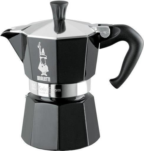 Bialetti Moka Express Espressokocher aus Aluminium in Schwarz für 6 Tassen - Bild 1