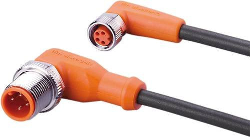 Ifm Electronic EVC368 Verbindungsleitung mit gewinkeltem Stecker und gewinkeltem Buchsenanschluss, 4 Polzahl, Länge: 0,3 m - Bild 1