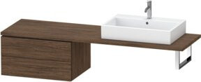 Duravit Unterschrank L-Cube in Nussbaum dunkel mit 2 Schubladen, B/T: 72 x 54,7 cm - Bild 1