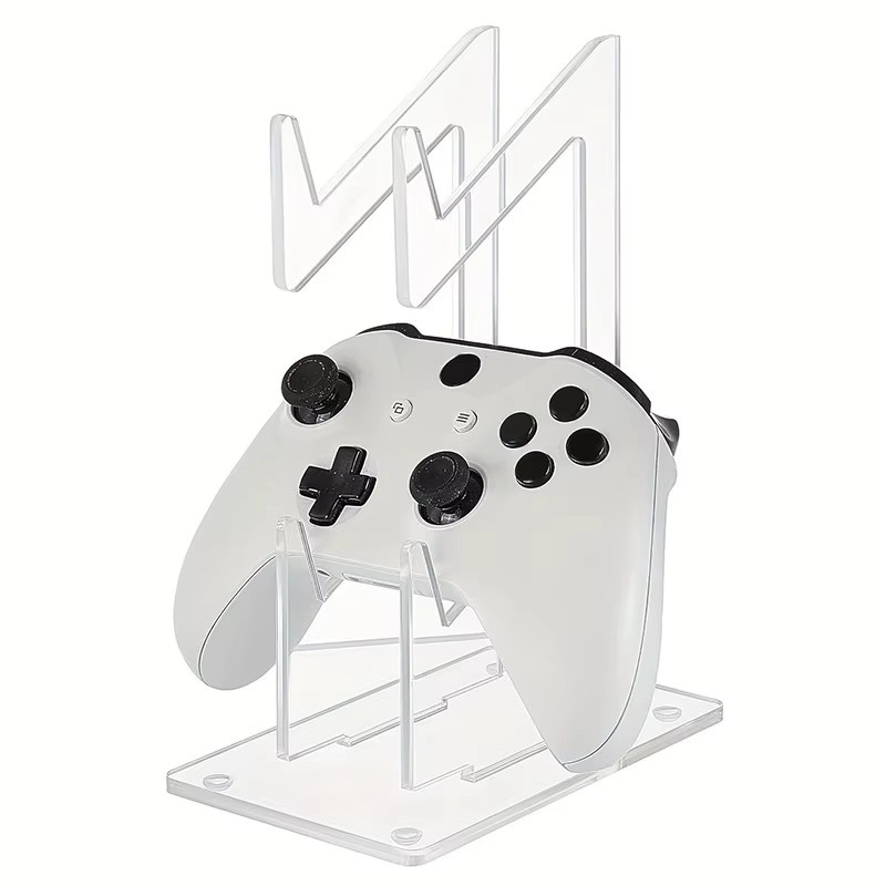 Doppeldeck Game Controller Halter und Gaming Headset Ständer aus Acryl in Transparent - Bild 5