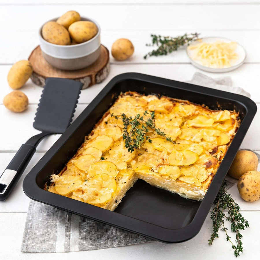 Zenker Auflaufform Special Lasagneform aus Keramik, Schwarz, B: 36,5 cm, T: 27 cm - Bild 2