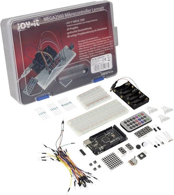 JOY-IT Arduino Mega2560 Mikrocontroller Lernset mit USB-C und bunten Komponenten - Bild 1