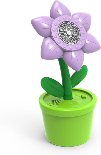 TOMTOP JMS Seifenblasenmaschine mit Soundlampe, violett - Bild 1