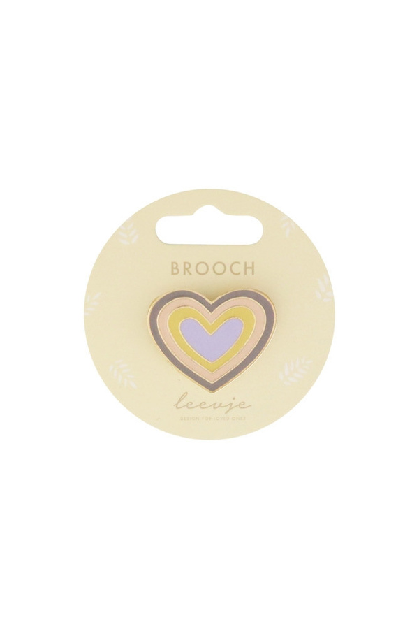 Leevje Brosche Rainbow Heart, Unisex - Bild 1