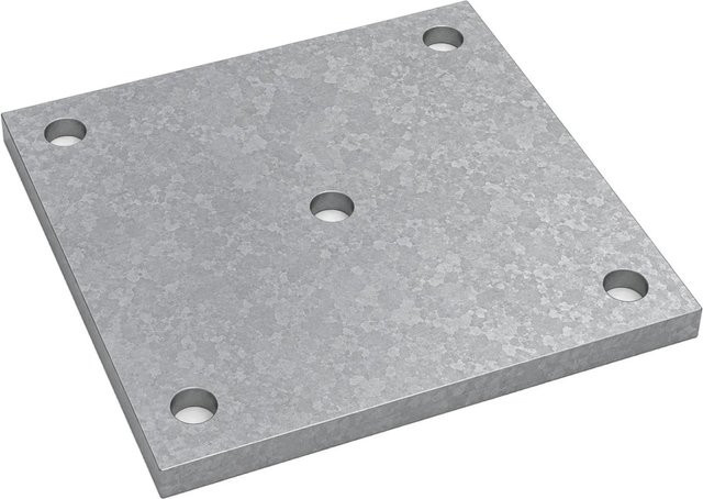 SO-TECH Anschweißplatte aus Stahl in Schwarz, B/T/H: 150 x 150 x 8 mm - Bild 1