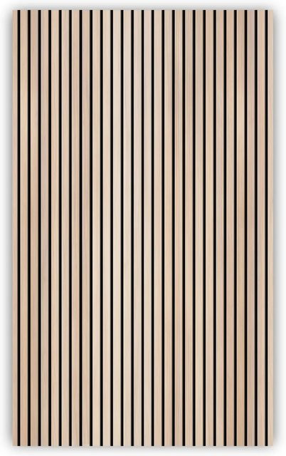 Walllux Duschrückwand Holzoptik Streifen in Braun und Beige aus Alu-Verbund, B/H: 125 x 210 cm, Dicke: 3 mm - Bild 1