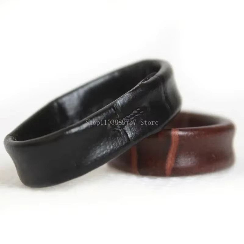 Lederarmband Keeper Loop, Schwarz, Braun, Unisex - Bild 3