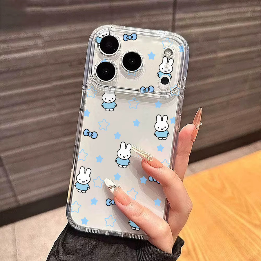 Miffy Handyhülle mit Cartoon Kaninchen Design für Redmi Note 15 14 13 12 11 10 Pro Plus 5G und Redmi 14C 13C 12C 10C aus transparentem TPU - Bild 2