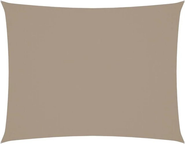 vidaxl Sonnensegel rechteckig aus Polyester, Farbe: beige, B/T: 400 x 400 cm - Bild 1