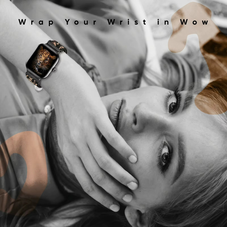 Xiaomi Smartwatch-Armband, Nylon, Leopardenmuster, Unisex - Bild 5