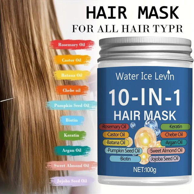 Water Ice Levin 10-in-1 Haarmaske mit Keratin, Unisex - Bild 1
