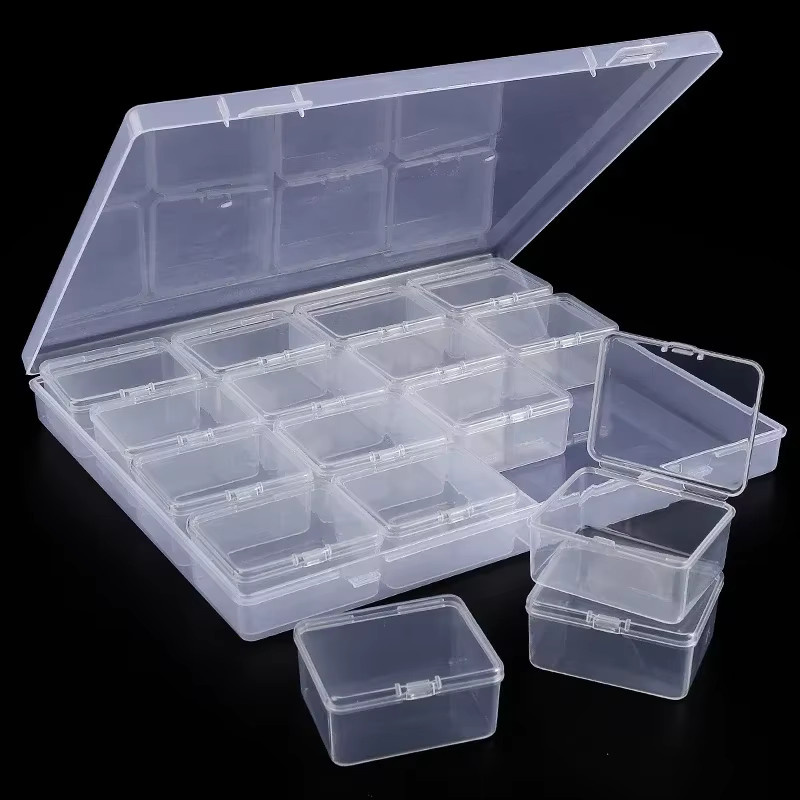 Aufbewahrungsbox Kunststoff, transparent, 14/30 Fächer, Unisex - Bild 2