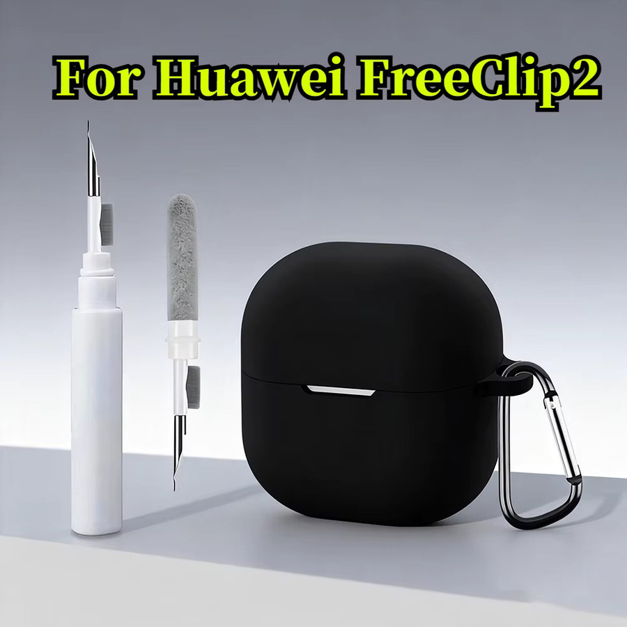Silikon-Schutzhülle für Huawei FreeClip 2 kabellose Kopfhörer-Hülle mit Reinigungsstift - Bild 3