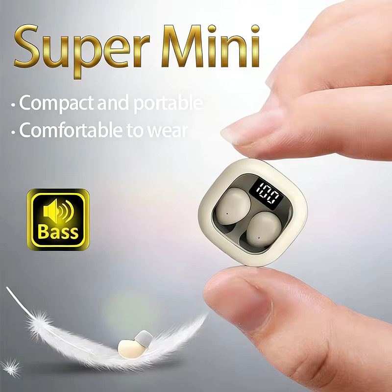 SK19 Mini kabelloses Bluetooth In-Ear Headset mit HD-HiFi-Bass in Weiß - Bild 2