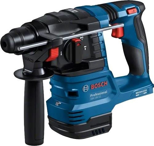 Bosch Professional Akku-Bohrhammer GBH 18V-22 Solo mit SDS plus, 18V, Blau/Schwarz - Bild 1
