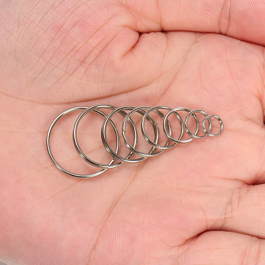 MOONMADE Schlüsselring Metall, Kreis, 6-20mm, Unisex - Bild 2