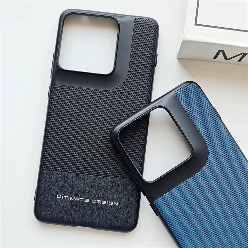 Luxuriöse Lederhülle für Motorola Signature MOTO Edge 70 Pro und Edge 70 Ultra in Colorblock-Design, stoßfester Bumper, Schwarz/Mehrfarbig - Bild 2