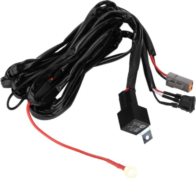 Koogeelife Kabelbaum für 12V LED Spotlicht Modifikation mit DT Schnittstelle, 40A, Schwarz - Bild 1
