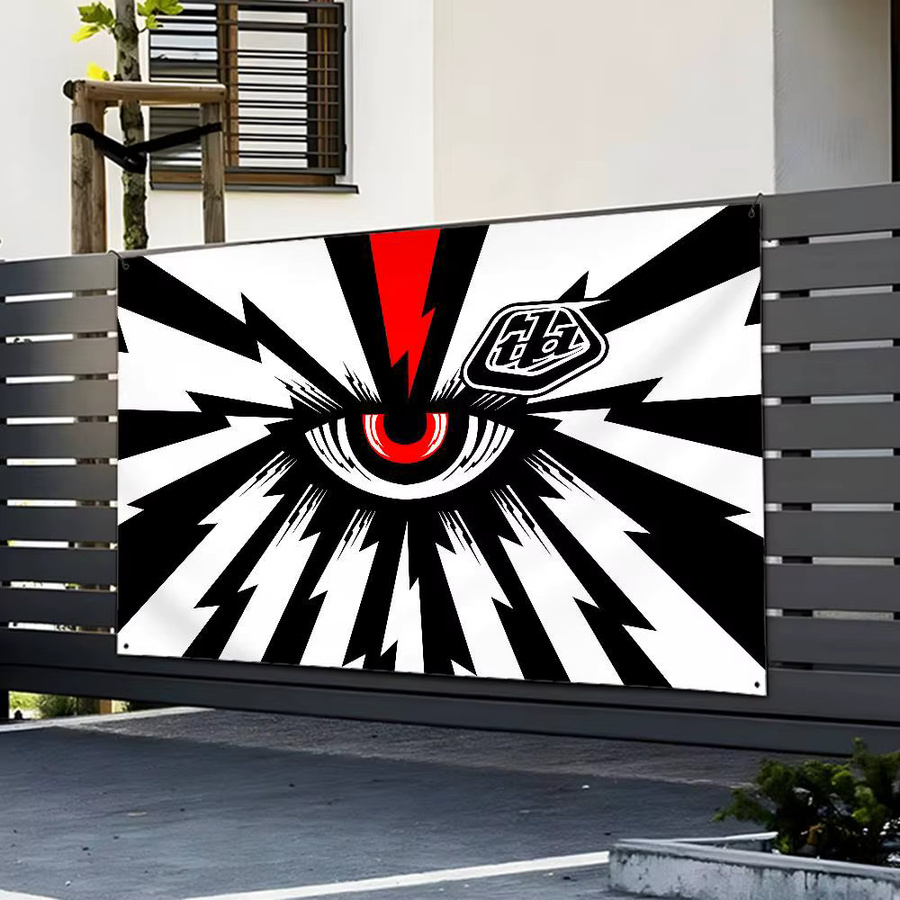 Troy Lee Designs T-Troy L-LeeS Flagge als dekorativer Wandbehang und Wandteppich für den Außenbereich - Bild 2