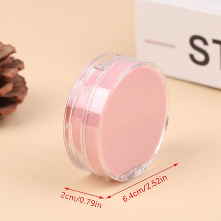 YA Air Cushion Foundation DIY-Box, leere Puff-Box mit Spiegel, Rosa