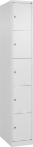 C+P Schließfachschrank Classic PLUS mit 1 Abteil in Verkehrsweiß, H x B x T: 185 x 30 x 50 cm - Bild 1
