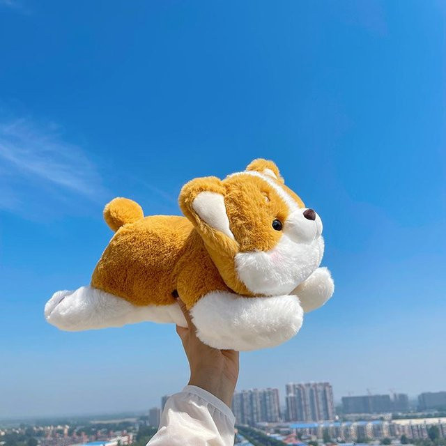 Corgi Plüschtierpuppe, braun, 40cm - Bild 1