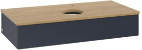 V&B Waschtischunterschrank Antao mit Beleuchtung, Eiche Honig lackiert, B/T/H: 100 x 50 x 19 cm - Bild 1