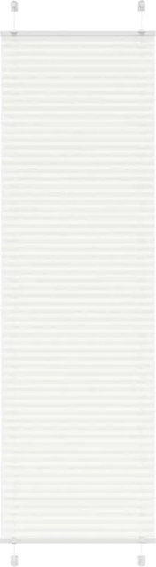 vidaXL Plissee Weiß aus Polyester, semi-transparent, B: 65 cm, H: 200 cm - Bild 1