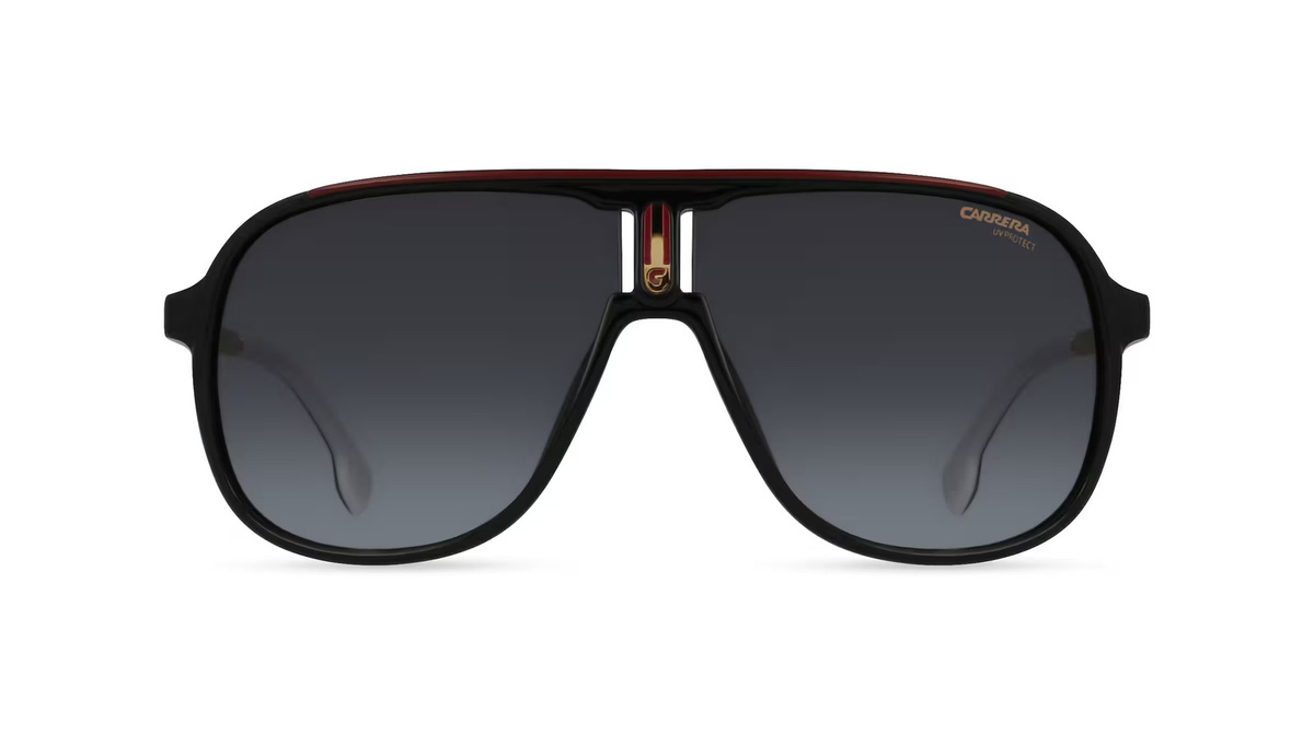 Carrera 1007/S Sonnenbrille, Vollrand, Quadratisch, Kunststoff, Schwarz, Damen - Bild 1